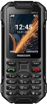 MaxCom Strong MM918 Dual SIM Resistant Mobile Phone with Buttons Black