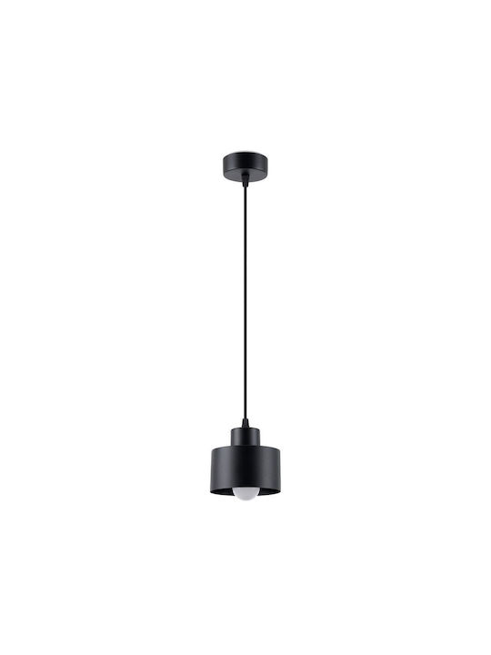 Sollux Savar Pendant Light Single-Light for Socket E27 Black