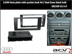 ACV Πρόσοψη 2 Din για Audi A4 Mercedes-Benz R Scania R Seat Exeo 2002-2008