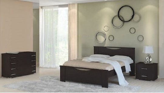 Schlafzimmer Set Smile Wenge 140x200cm 3Stück