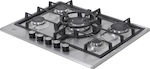 La Germania Autonomous Cooktop with Liquid Gas Burners Inox 68x51cm