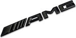 Αυτοκόλλητο Σήμα AMG για Πορτμπαγκάζ Αυτοκινήτου σε Μαύρο Χρώμα