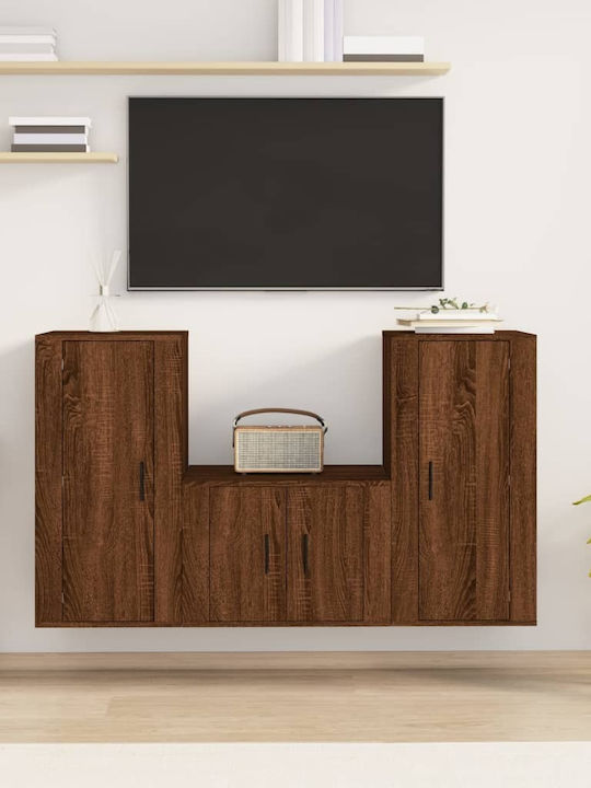 Living Room TV Unit Brown Oak L40xW34.5xH80cm