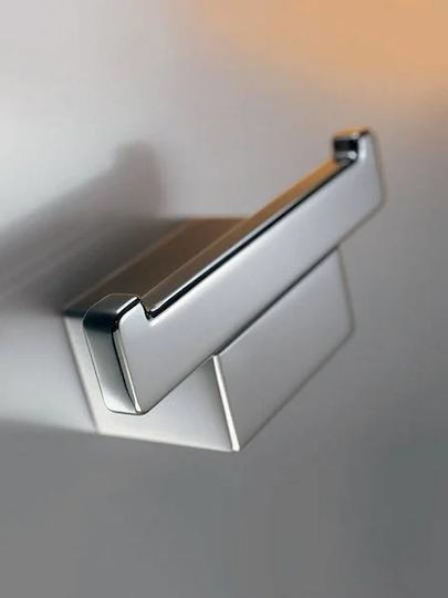 Inda Logic Haken Badezimmer Doppelt Silber