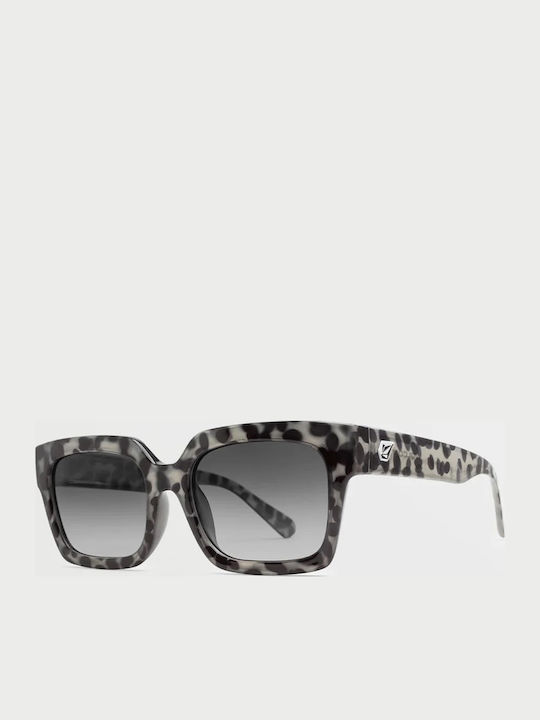 Volcom Domeinator Women's Sunglasses with Multicolour Plastic Frame and Gray Gradient Lens VE04604325-NUT