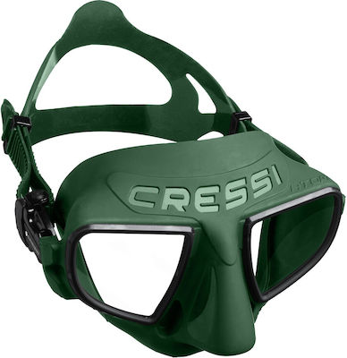 CressiSub Μάσκα Θαλάσσης Σιλικόνης Atom σε Πράσινο χρώμα