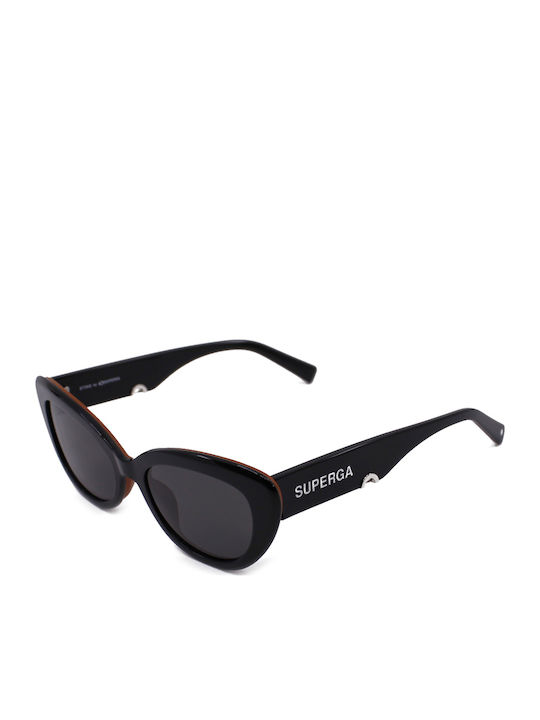 Sting Women's Sunglasses with Black Plastic Fra...