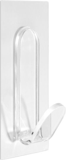 Inofix Single Wall-Mounted Bathroom Hook ​6x6cm Transparent 1296-0