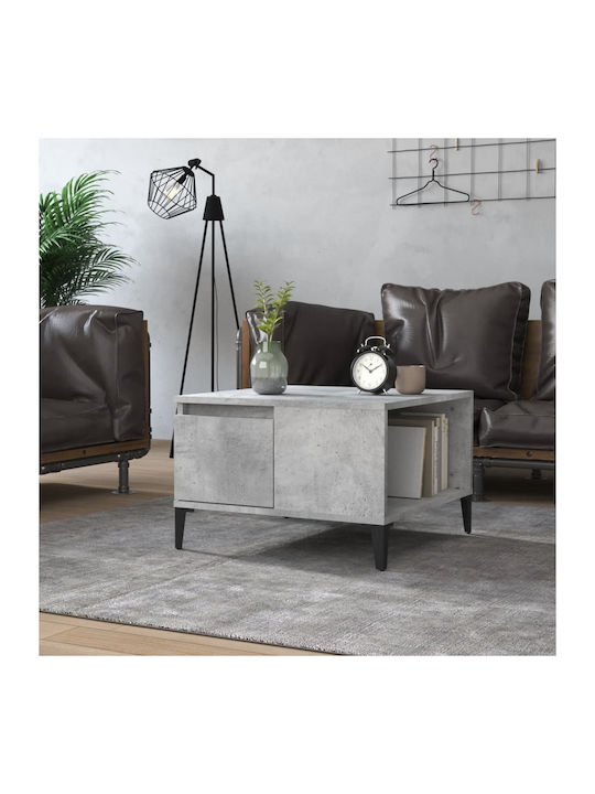 Metal Side Table Gray L55xW55xH36.5cm