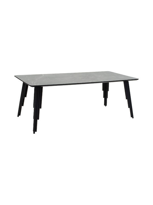 Rectangular Coffee Table Lifo Wooden Gray L120xW60xH45cm