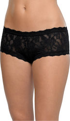 Hanky Panky Boxer cu Dantelă Negru