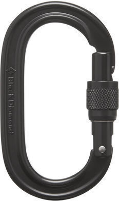 Black Diamond Oval Keylock Screwgate Καραμπίνερ Ασφαλείας 1τμχ
