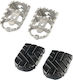 SW-Motech Foot Peg Μοτοσυκλέτας in Silver Color FRS.00.011.10000/S