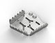 SW-Motech Brake Pedal Μοτοσυκλέτας in Silver Color SCT.04.174.10000/S