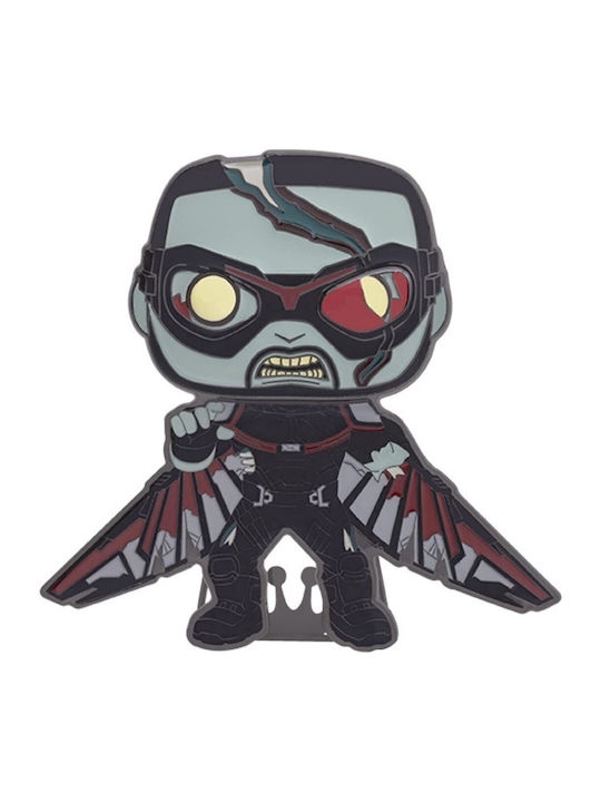 Funko Поп! Pin Marvel: Какво ще стане, ако...? - Zombie Falcon 19 Свети в тъмното
