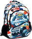 Back Me Up Off Road School Bag Backpack Elementary, Elementary in White color 30lt