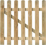 Newplan Wooden Fence Gate in Beige Color 1.0x1.0m