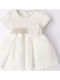 Girls Dress Short Sleeve Ecru