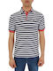 COLMAR POLO STRIPED COMPOSITION BLUE-WHITE