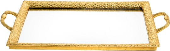 Zen Collection Tavă Decorativă Metal Dreptunghiulară cu oglindă 50x27cm 1buc