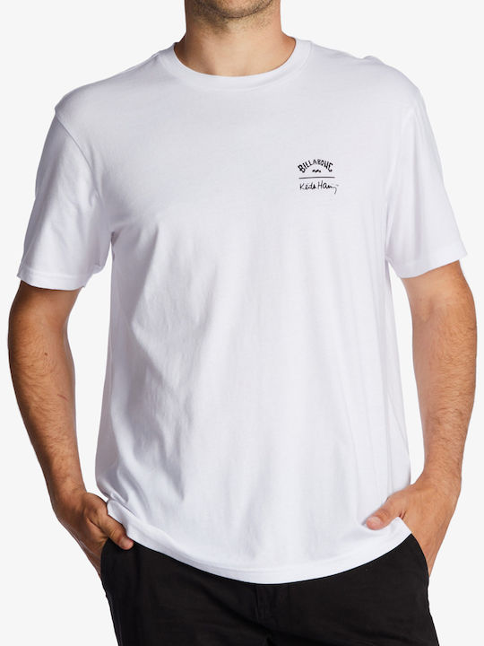 Billabong Salvation Ανδρικό T-shirt Λευκό με Στάμπα