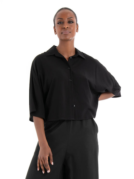 Tag Mikel Shirt - Black Shirts (Women's Black - TWSS22505-Black)