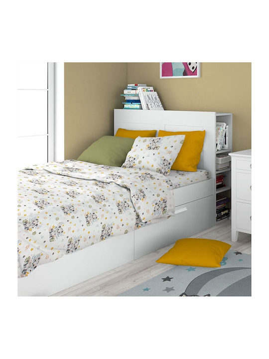 Dimcol Baby Cotton Pillowcase Gray 35x45cm