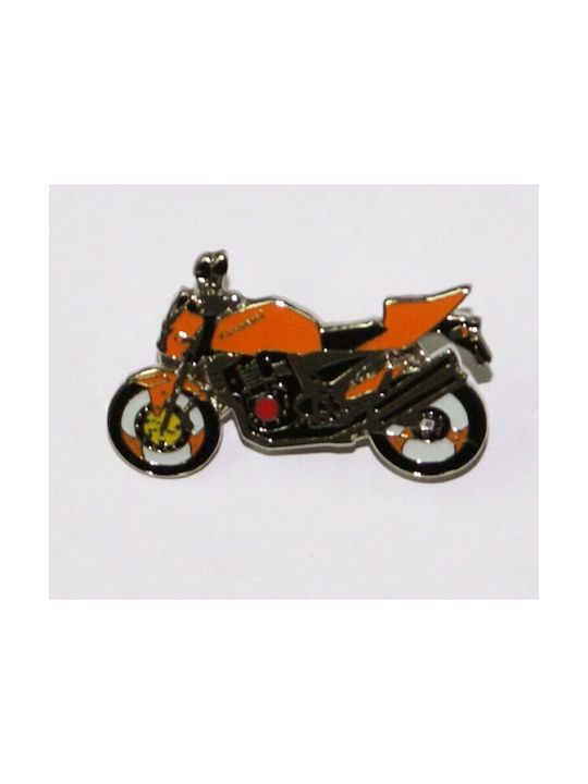 Pin (pin) Kawasaki Z 1000 orange (key ring)