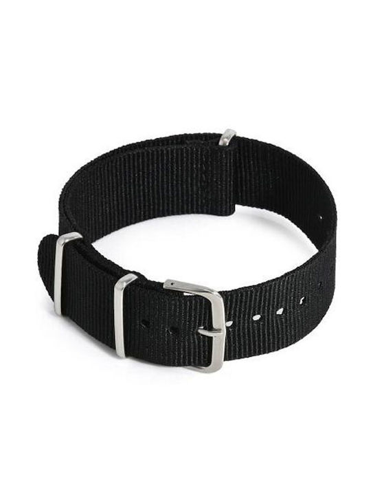 Fabric Black Strap 20mm