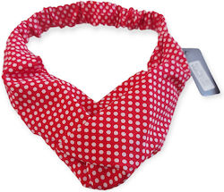 Women's hair ribbon with polka dots 10338 hairutopia RED