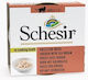 Schesir Nature for Cat Wet Food for Adult Cats in Cans with Chicken and Sea Bream Gluten-Free 70gr