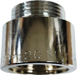 Add-on for Art.-Style 1/2 "x1/2" Round Brass - Chrome B.T. L20-2cm 502P1220 Remer