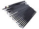 Professional Set with Makeup Brushes from Synthetic Bristle Black 20 Pieces