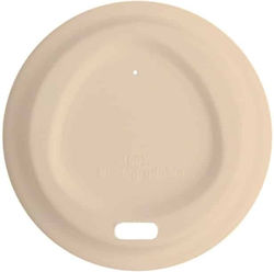 Pipe lid, paper (without end), for Paper Cups 12oz-16oz, natural color - Pack of 100 pieces