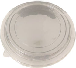 PP lid for warm F18cm transparent for Kraft BW-18-xxx disposable bowl - Set 100