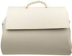 CHRISTENING BAG PEARL 48X30X36CM (ECRU)