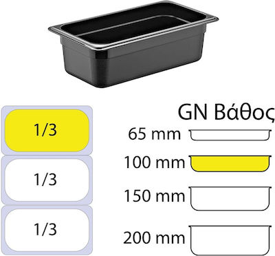 GTSA Recipient Gastronorm Polycarbonate GN1/3 cu Adâncime 100mm