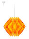 Starlight Lamp Shade of Assymetrical Shape Yellow with Width 25cm