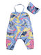 Kinder Overall Stoff Blau