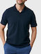 Mexx Herren Kurzarmshirt Polo Marineblau