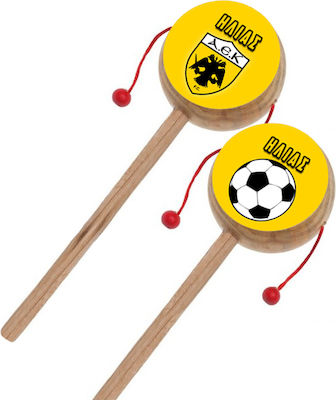 Holztrommel mit AEK-Schriftzug