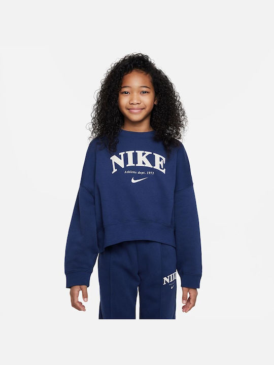 Nike Kids Sweatshirt with Hood Blue