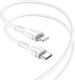 Borofone BX51 USB-C zu Lightning Kabel Weiß 1m