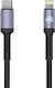 Tellur Плетена USB-C към Lightning кабел 30W Черен 2м (TLL155431)
