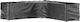 vidaXL Waterproof Couch Cover Black 300x300x90cm