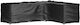 vidaXL Waterproof Couch Cover Black 260x210x80cm