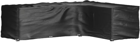 vidaXL Προστατευτικό Κάλυμμα Καναπέ 285x220x80εκ. σε Μαύρο Χρώμα