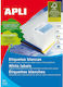 Apli Selbstklebende A4-Etiketten 70x35mm