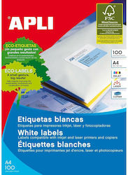 Apli Selbstklebende A4-Etiketten 199.6x289.1mm