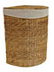 Plastona Half Καλάθι Απλύτων Ψάθινο με Καπάκι 45x35.5x58cm Καφέ